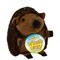 Ruffin' It Plush: Large Hedgehog - Plush Wildlife Dog Toy With Squeaker, Realistic, Safe & Durable, Soft Material